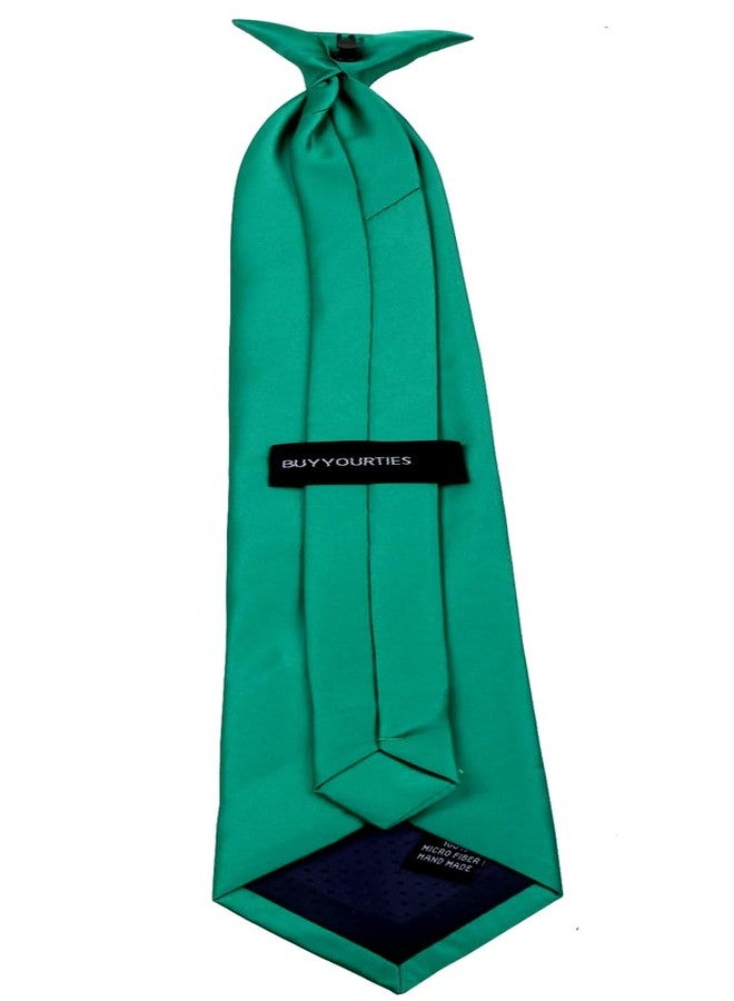 BUYYOURTIES CLIPON-ADF-2 - Mens Solid Color Clip On Easy to Remove Clip Necktie Ties - Image 2
